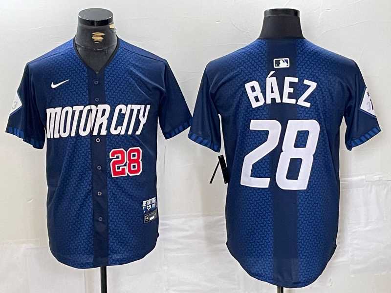 Men's Detroit Tigers #28 Javier Baez Number 2024 Navy City Connect Cool Base Limited Stitched Jersey,We sell and wholesale Men's Detroit Tigers #28 Javier Baez Number 2024 Navy City Connect Cool Base Limited Stitched Jersey on line form chian!